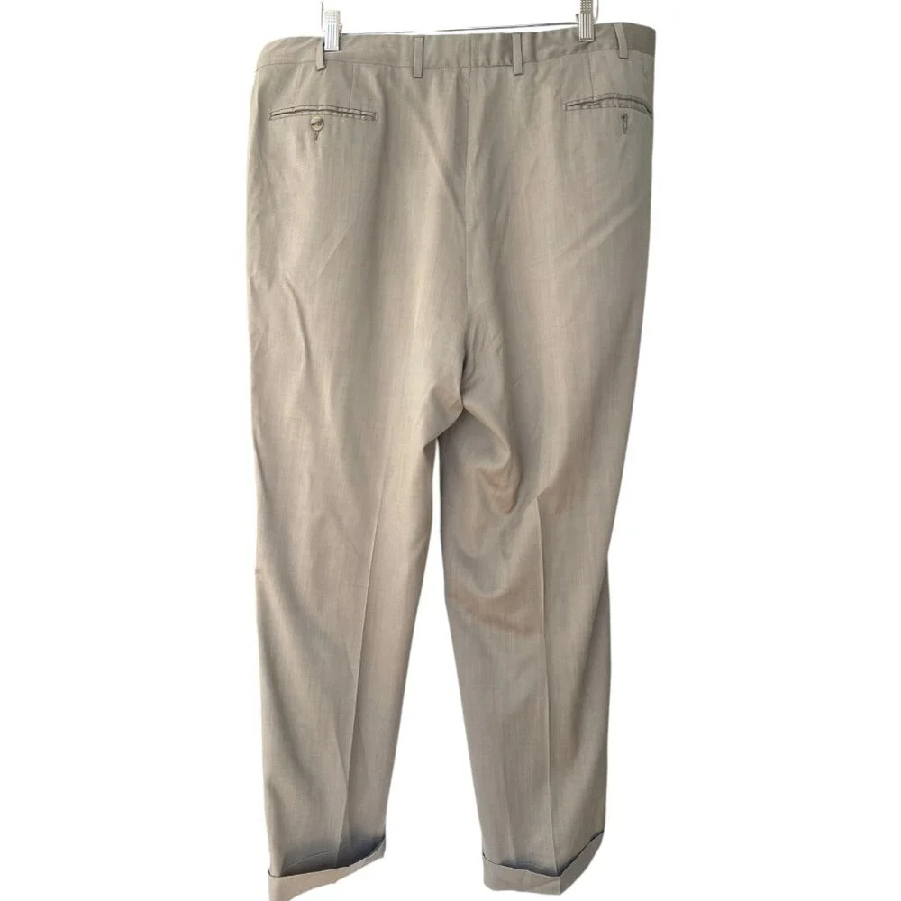 Pal Zileri Gruppo Forall Pure Virgin Wool Woolmark Men's Pants Size 54